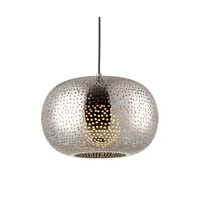 AcaLight Offer NETTO ΦΩΤΙΣΤΙΚΟ ΚΡΕΜΑΣΤΟ ΓΥΑΛΙΣΤΕΡΟ ΝΙΚΕΛΙΟ ΜΕΤΑΛΛΙΚΟ ΣΥΜΒΑΤΙΚΟ 1ΧΕ27 IP20 Φ300Χ1200mm