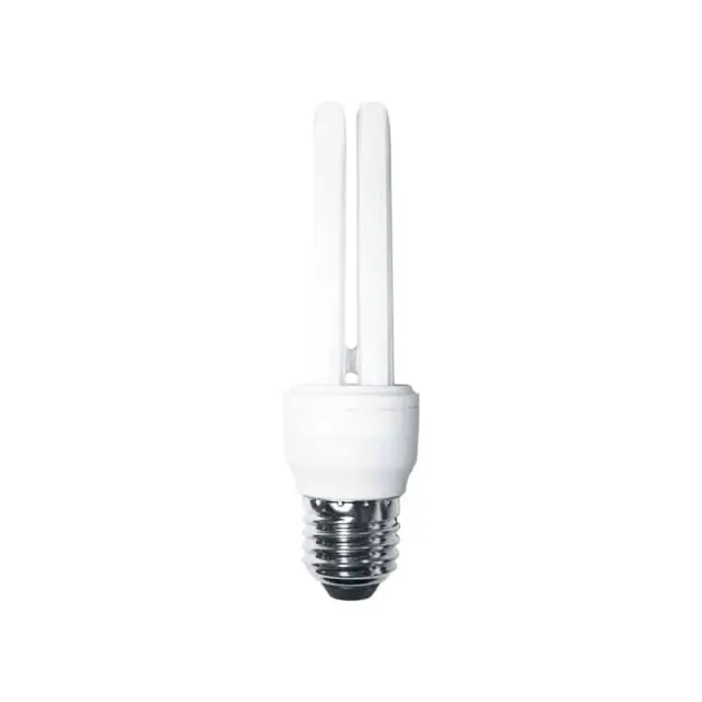 GLOU, Λάμπα Οικονομίας 2U 9W 12V E27 DC Ίσια 2700K