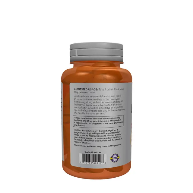 Now Foods L-Citrulline, Extra Strength 1200 mg 3