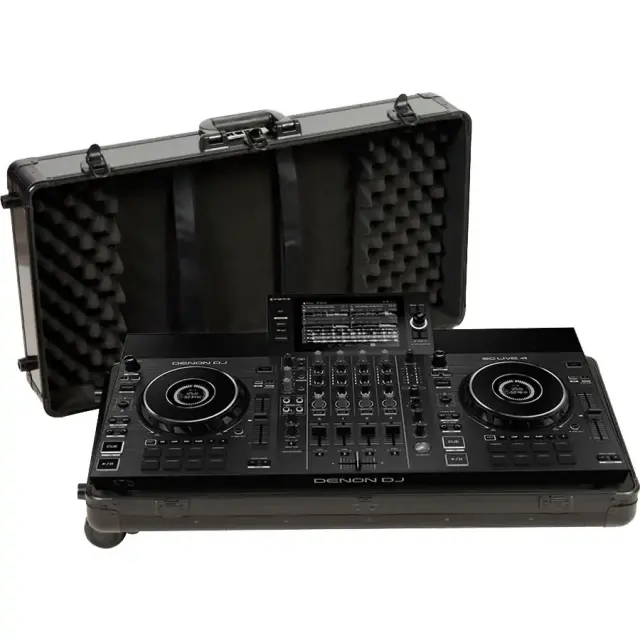 WALKASSE WMC-ALRXII Flight Case Multi Format XL for DDJFLX10/ REV-5/ SCLIVE4. Black (Trolley Wheels).