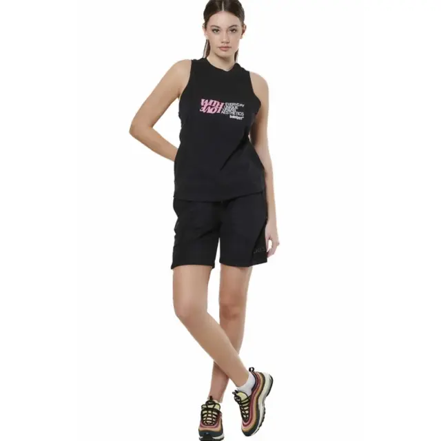 Body Action Women's Beach High Waist Shorts Μαύρο 031521-01 (Body Action) 2