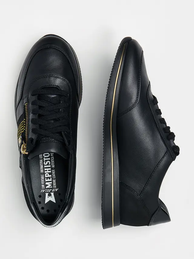 Mephisto Sneakers Γυναικείο δέρμα Μαύρο MEP/LUCILLE BLACK 3