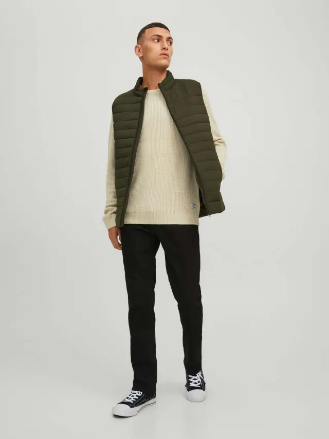 JCOONO KNIT CREW NECK Moonbeam - XL 3