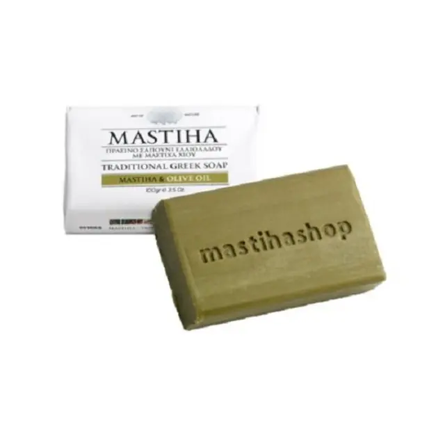 MASTIHASHOP Πράσινο Σαπούνι Ελαιόλαδου με Μαστίχα Χίου 100gr
