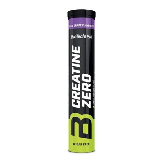 Biotech USA Creatine Zero Μονοϋδρική Κρεατίνη με Γεύση Blue Grape 18 αναβράζοντα δισκία