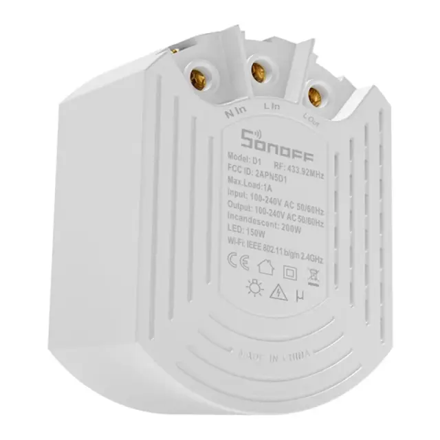 Smart Dimmer Switch Sonoff D1 με τηλεχειριστήριο RM433R2 3