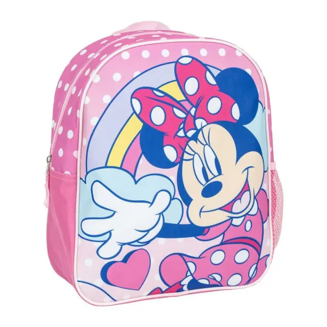 Disney Minnie Dots 3D Σχολική Τσάντα Πλάτης Δημοτικού 31 x 27 x 8 cm Ροζ
