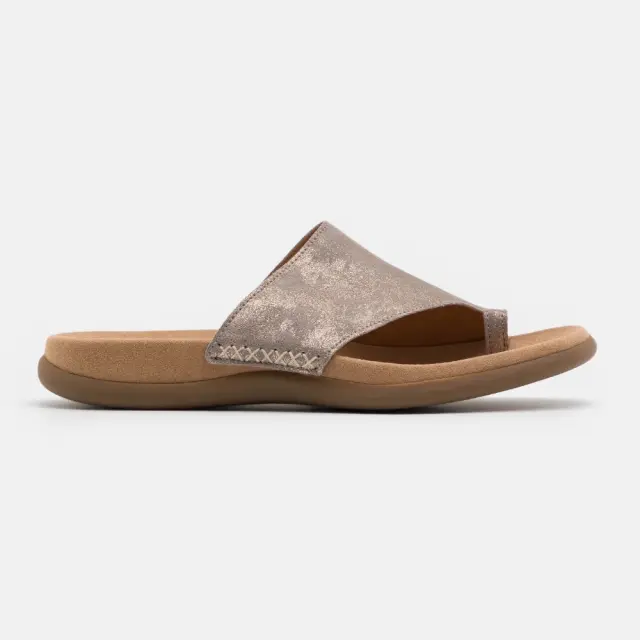 Gabor Παντόφλες Γυναικείο δέρμα Nubuck Χρυσό GAB/03700 62-MUSCHEL
