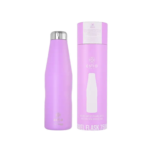 ESTIA ΘΕΡΜΟΣ TRAVEL FLASK SAVE THE AEGEAN 500ml LAVENDER PURPLE