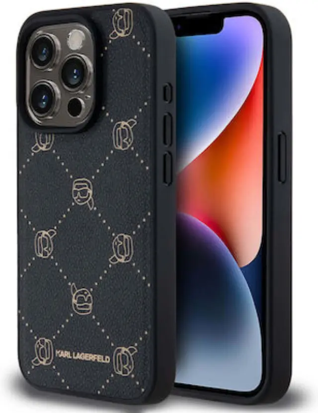 Θήκη PU Karl Lagerfeld Apple iPhone 15 Pro Magsafe Leather Karl Head Μαύρο N67591