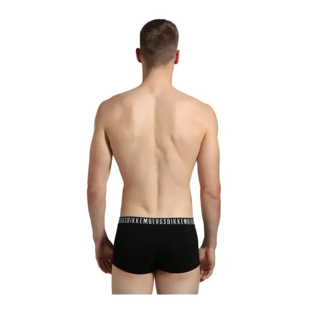 Bikkembergs Ανδρικό Boxer Classic Stretch Cotton - Τριπλό Πακέτο, Χρώμα Μαύρο - M 3