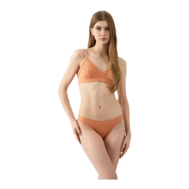 Minerva Γυναικείο Μπουστάκι Modal Fimelle Elegance, Χρώμα Apricot 3