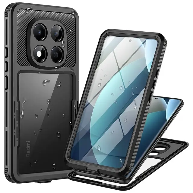 ShellBox - Waterproof IP68 Case - Xiaomi Redmi Note 15 Pro 5G - Black