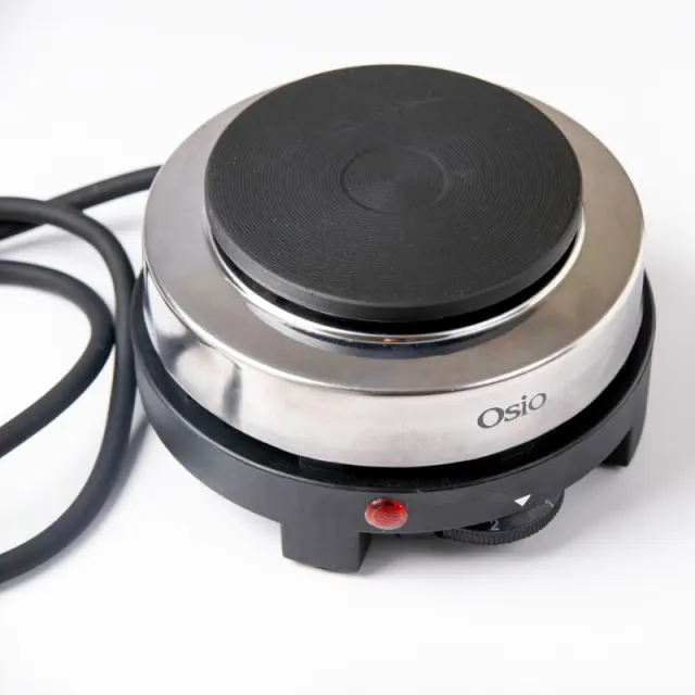Ηλεκτρική Εστία Μονή 10cm Με Θερμοστάτη 500W OSIO OHP-2410 2