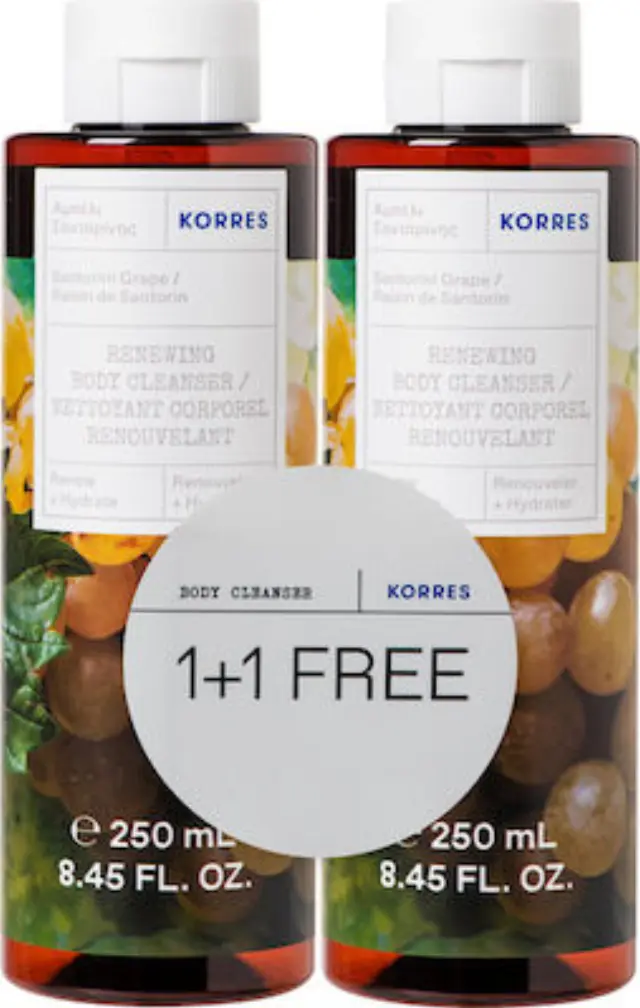 Korres Santorini Grape Αφρόλουτρο (2x250ml) 500ml