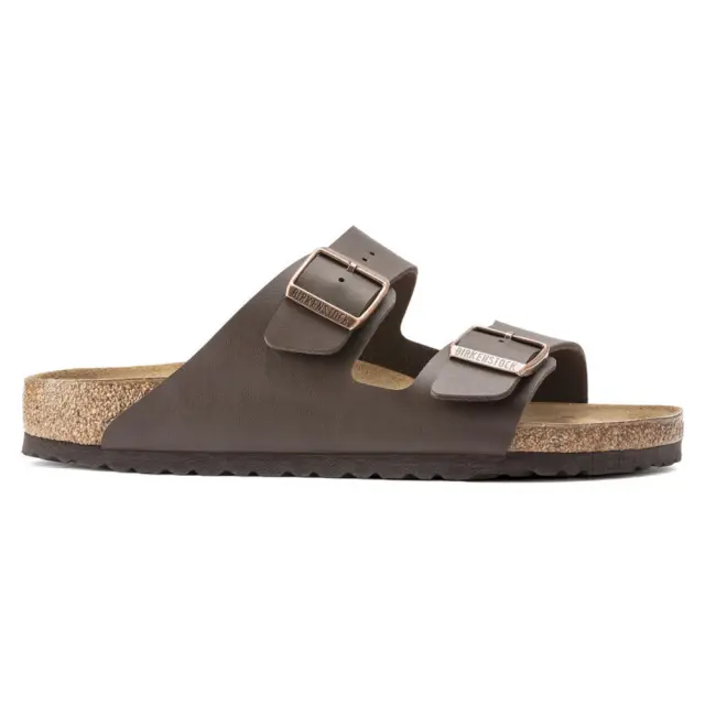 Birkenstock Πέδιλα Unisex Birko-Flor(ανθεκτικό υλικό της Birkenstock-επιτρέπει την επαφή με το νερό) Καφέ BIR/ARIZONA 051703 DARK BRO