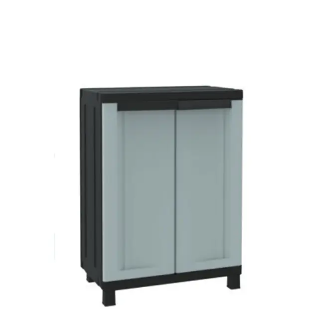 Ντουλάπα Κήπου Πλαστική TWIST BLACK 680 68x39x91.5cm