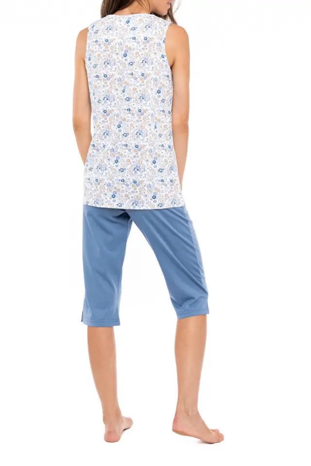 S1157 - Type - PYJAMA CAPRI BLUE FLOWER 2