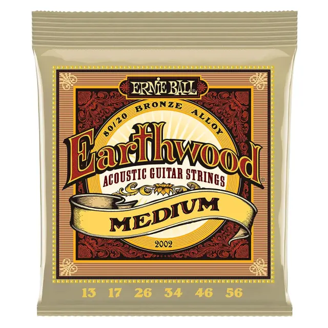 ErnieBall 2002 Earthwood 80/20 Bronze Χορδές Ακουστικής Κιθάρας 13-56
