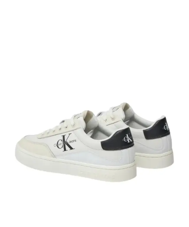 Calvin Klein - Γυναικεία Sneakers Classic Cupsole Low Lace Lth Ml YW0YW01296-01W Λευκό 3