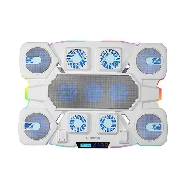 Rampage Laptop Cooling Pad Glacier 14-17” White (GLACIERS50-WHITE) 2