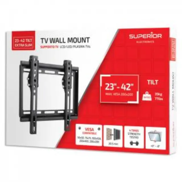 Επιτοίχια βάση στήριξης για τηλεοράσεις LED/LCD/Plasma από 23\" έως 42\". 3