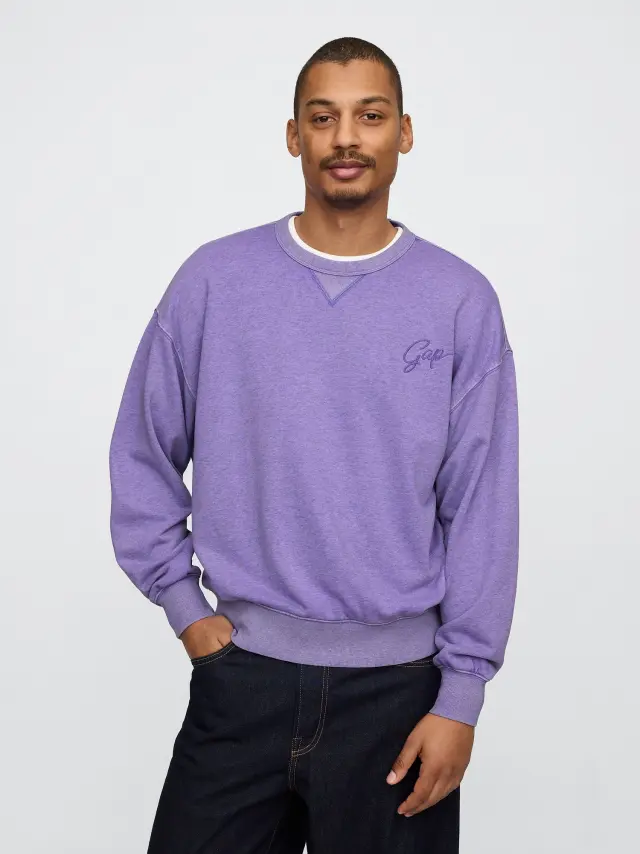 Vintage Soft Oversized Logo Φούτερ wisteria blossom