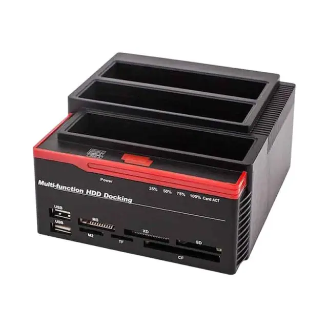 Andowl AN-Q-HD50 Docking Station για 2 Σκληρούς Δίσκους SATA 2.5" / 3.5" με σύνδεση USB 2.0 - All in 1 Multi-function HDD Docking 320167 2