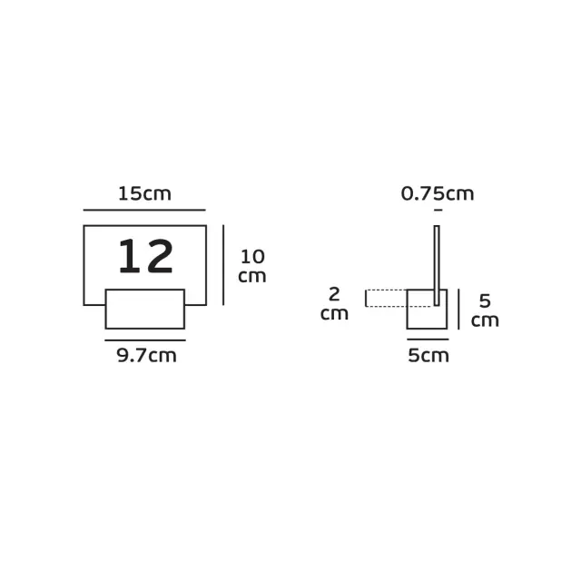 Sino 04245/MC Φωτιστικό HOTEL led νίκελ mat+plexiglass 3000k Nickel 2
