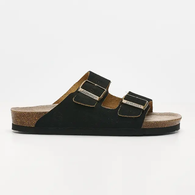 Genuins Παντόφλες Γυναικείο δέρμα Nubuck Μαύρο GEN/HAWAII SUEDE G106001 N/BLACK