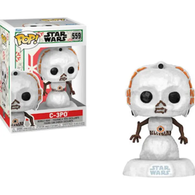 Funko Pop! Disney Star Wars: Holiday – C-3PO (SNWMN) #559 Bobble-Head Vinyl Figure