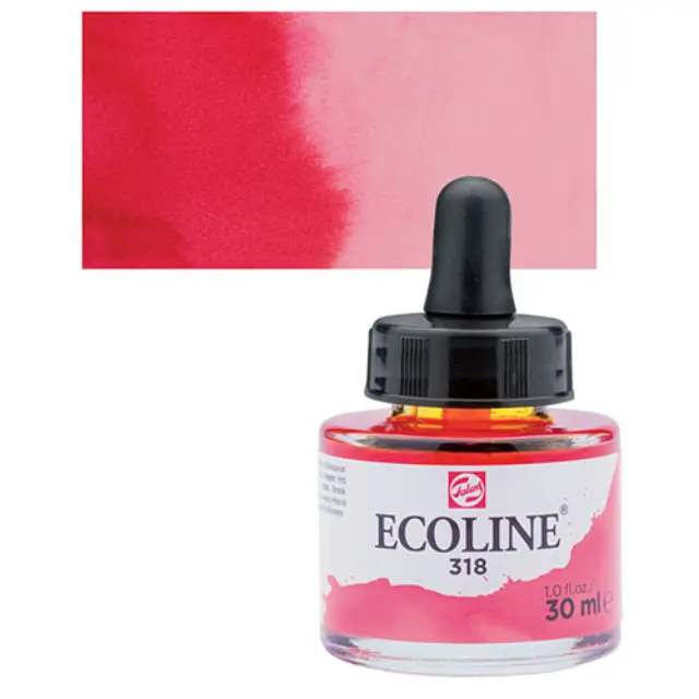 Μελάνι Talens Ecoline - 318 Carmine - 30ml