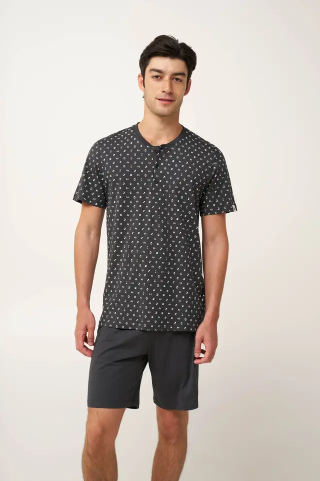 Ανδρικό Βαμβακερό Σετ 3 Τεμαχίων Vamp 24682 DARK GRAY 2