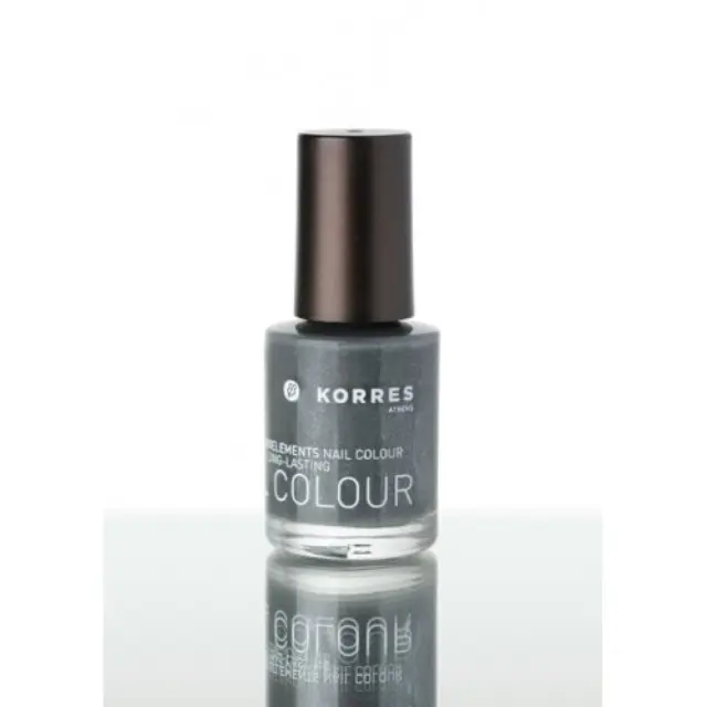 Korres nail colour 97 steel grey βερνίκι νυχιών 10ml