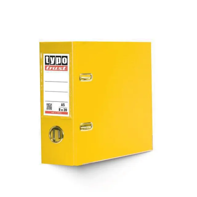 Typotrust Κλασέρ Πλαστικό 8/20 Κίτρινο (KP820-05)