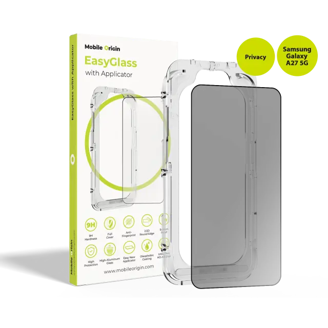 Mobile Origin EasyGlass Privacy with Applicator Samsung Galaxy A27 5G