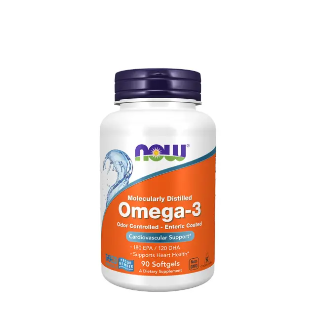 Now Foods Omega-3, Enteric Coated 90 Softgels