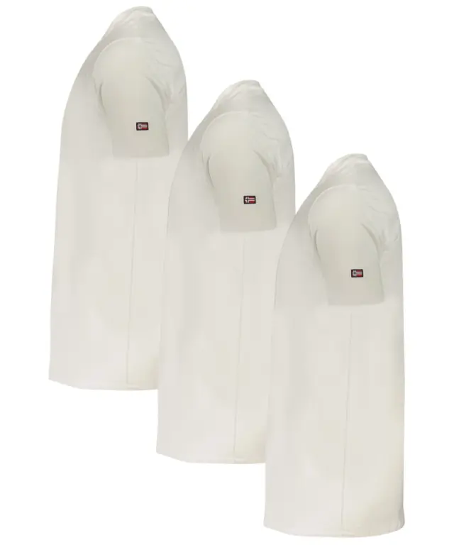 Norway Nautical School - Ανδρικές Φανέλες 3Pack 866000-WHITE Λευκό 3