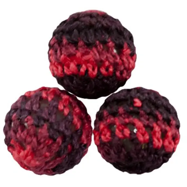 Χάντρα Μάλλινη Round Plum Mix 14mm - 5τεμ