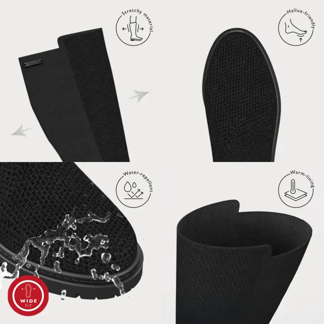 Γυναικείες Ανατομικές Μπότες Tamaris Comfort 8-86603-45 001 Μαύρες Μαύρο - 37 3