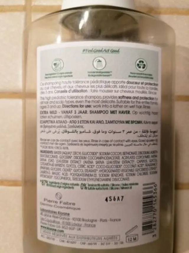 Klorane Oat Milk Σαμπουάν Καθημερινής Χρήσης για Όλους τους Τύπους Μαλλιών 200ml 2