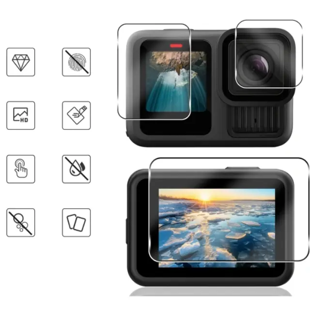 Tech-protect Glass Fit+ 2-set Gopro Hero 9 / 10 / 11 / 12 Clear 2