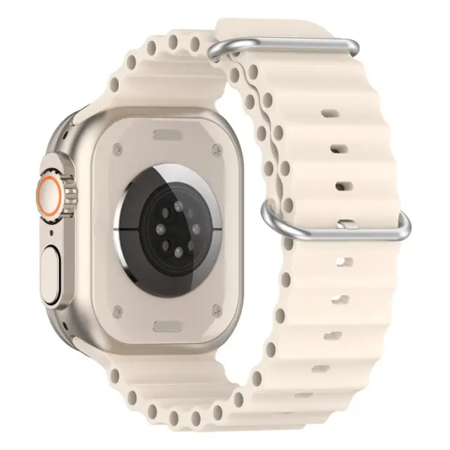 Ocean Loop Λουράκι για Apple Watch 44/45/46/49mm-Starlight OEM 2