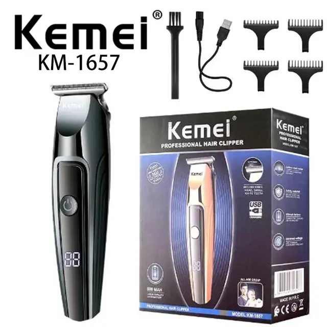 Κουρευτική μηχανή - KM-1657 - Kemei - Rose Gold 2