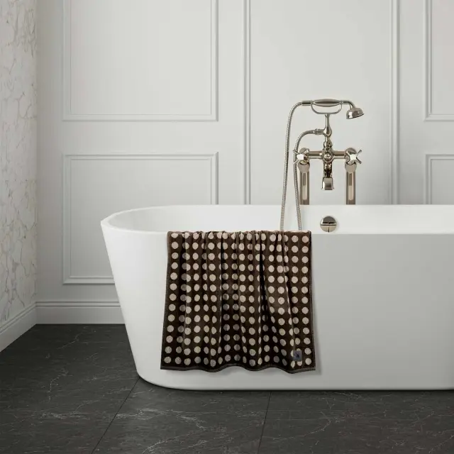 Πετσέτα Προσώπου 50x90 550gsm Greenwich Polo Club Loft 4138 Dark Grey-Cream 100% βαμβακερό 2