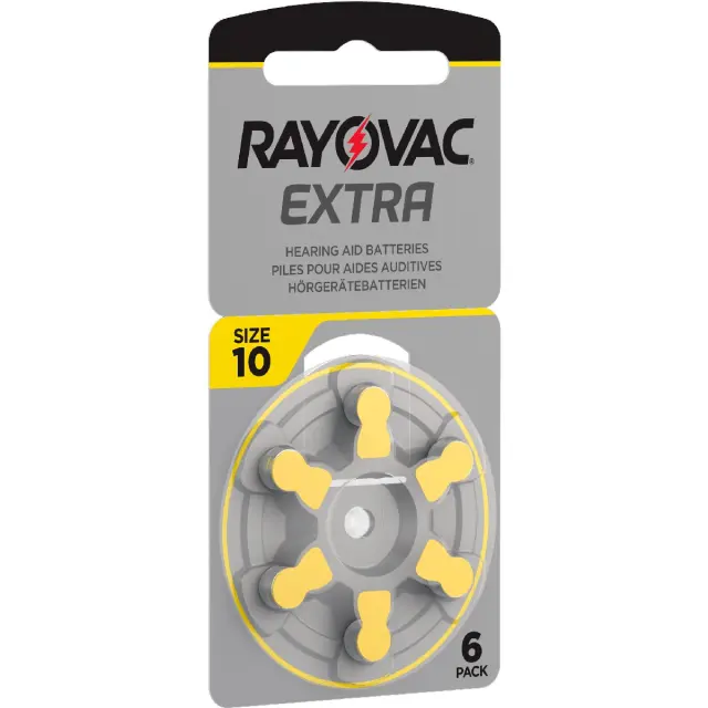 Μπαταρίες Ακουστικών Βαρηκοΐας Rayovac 10 Extra Advanced 1.45V Τεμ. 6 2