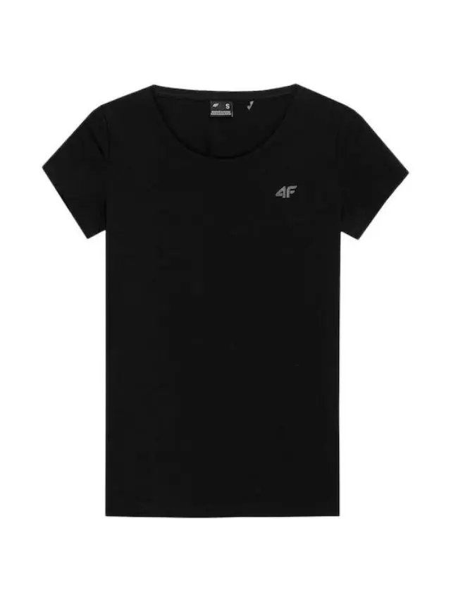 4F Black T-shirt 4FWSS24TTSHF1161-20S - XL