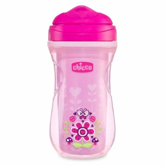 Chicco Παιδικό Ποτηράκι "Active" από Πλαστικό Μωβ 266ml για 14m+ μηνών
