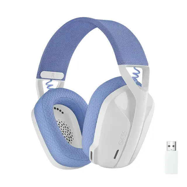 Logitech Gaming Headset G435 Lightspeed Wireless White/Lilac (981-001074)