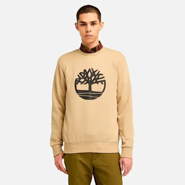 Timberland - Ανδρικό Φούτερ Northwood Brushback Crew Neck TB0A6WCA-DH4 Μπεζ - M